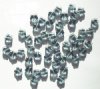 50 8mm Transparent Montana Blue Star Beads